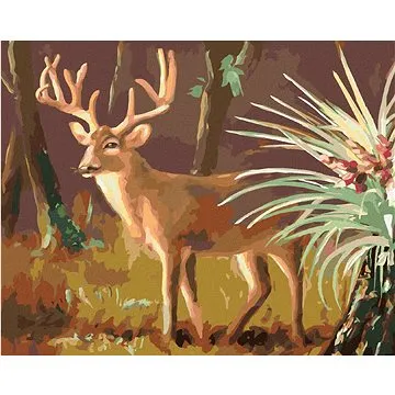 Zuty - Malování podle čísel - JELEN (D. RUSTY RUST), 80x100 cm, vypnuté plátno na rám (HRAmmb03177nad)