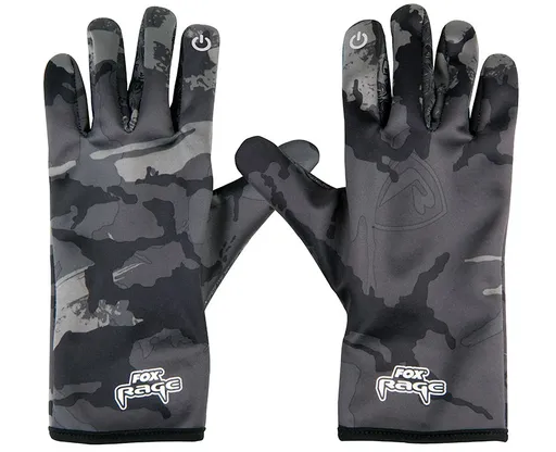 Fox rage rukavice thermal camo gloves - xl