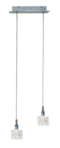 Stropní lampa32-05922 Rubik 2X40 G9chromový krystal