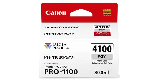 Canon PFI-4100 6784C001 foto šedá (photo grey) originální cartridge