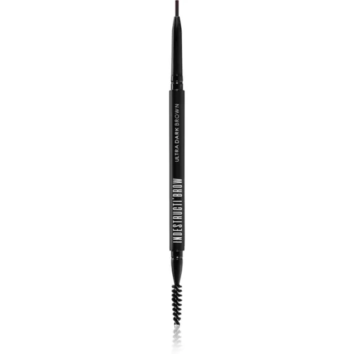BPerfect Indestructi'Brow dlouhotrvající tužka na obočí s kartáčkem odstín Ultra Dark Brown 10 g