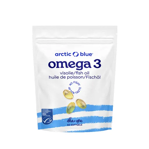 Arctic Blue Omega 3 280 mg DHA + 120 mg EPA 60 gelových kapslí