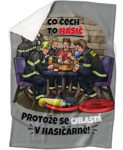 Deka Co Čech, to hasič (Podšití beránkem: ANO)