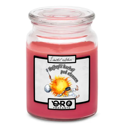 Svíčka Kuchař pod sluncem (Vůně svíčky: Višně v čokoládě)