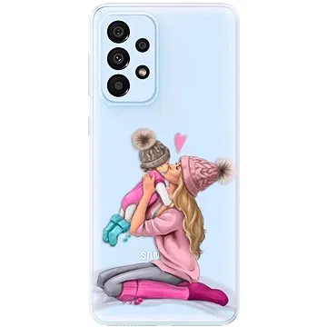 iSaprio Kissing Mom - Blond and Girl pro Samsung Galaxy A33 5G (kmblogirl-TPU3-A33-5G)