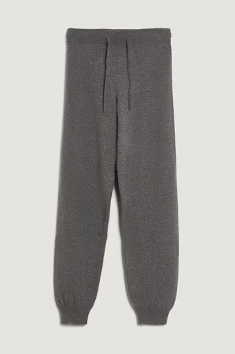 KALHOTY GANT SUPERFINE LAMBSWOOL KNIT PANTS CHARCOAL MELANGE