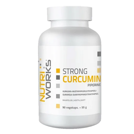 NutriWorks Strong Curcumin Piperine - 90 kapslí