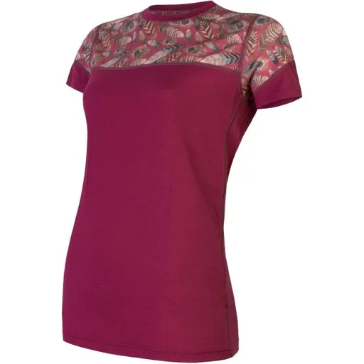Sensor MERINO IMPRESS Dámské termo triko, fialová, velikost