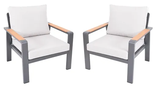 Zahradní křeslo 2 ks ROTTERDAM DUO Rojaplast