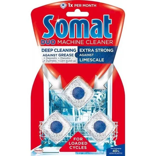 Čistič myčky Somat s mytím 3ks tablet