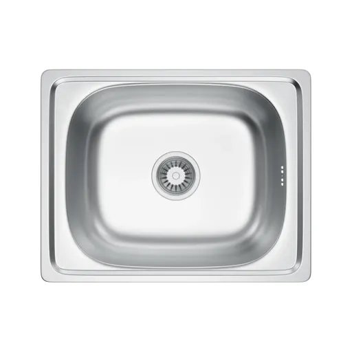 VELAZO Kuchyňský ocelový dřez Satin 40 × 50 se sifonem VELAZ4050S