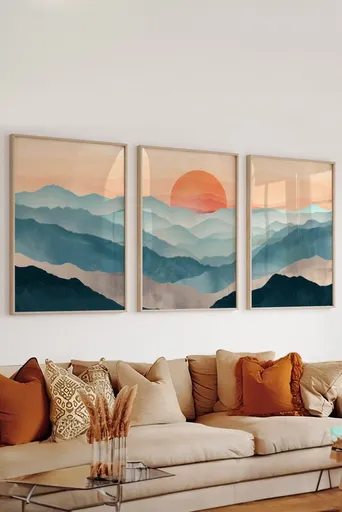 Dekorativní rámovaný obraz (3 kusy) Artsycllct37