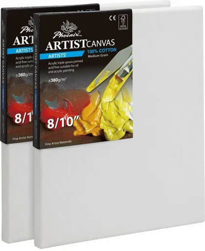 Napnuté malířské plátno 40x40cm Phoenix Artists