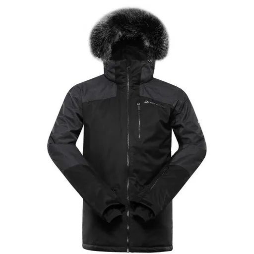 ALPINE PRO OLAD Pánská lyžařská bunda, černá, velikost