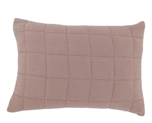 Růžový povlak na polštář s opraným vzhledem Aix Vintage Quilt - 60*40 cm Chic Antique