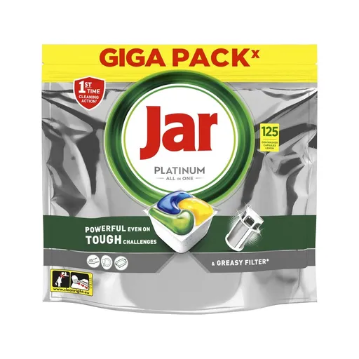 Jar Platinum Lemon kapsle do myčky 125 ks