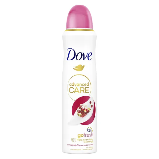 Dove Antiperspirant ve spreji Advanced Care Pomegranate & Lemon Verbena (Anti-Perspirant) 150 ml