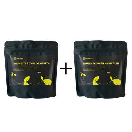 Zvýhodněná sada: 2 x Minerál šungit drť - přírodní vodní filtr 500g - Herbatica