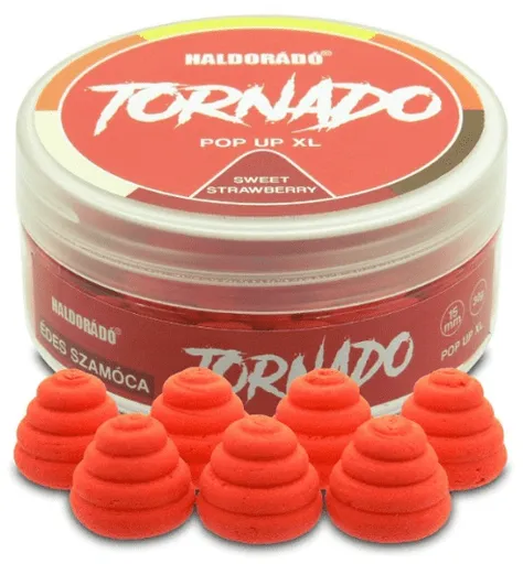 Haldorádó plovoucí boilie pop-up tornado xl 30 g 15 mm - sladká jahoda