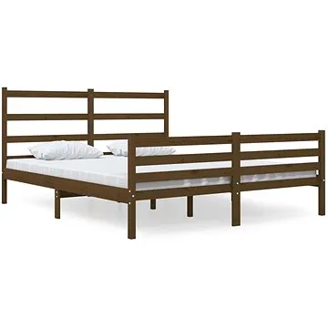 Rám postele medově hnědý masivní borovice 150×200 cm King Size, 3103721 (3103721)