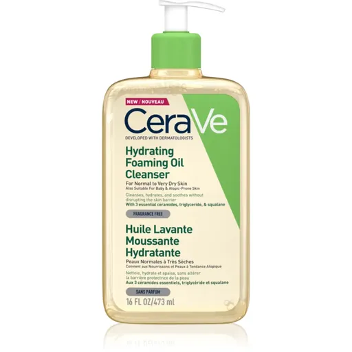 CeraVe Cleansers Hydrating Foaming Oil Cleanser čisticí olej s hydratačním účinkem 473 ml