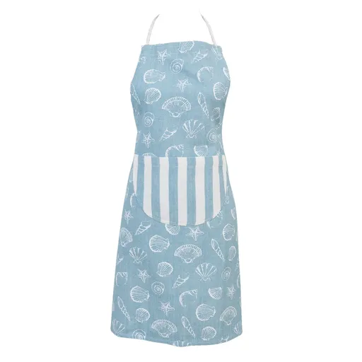 Modrá zástěra Sea Shells - 70*85 cm Clayre & Eef