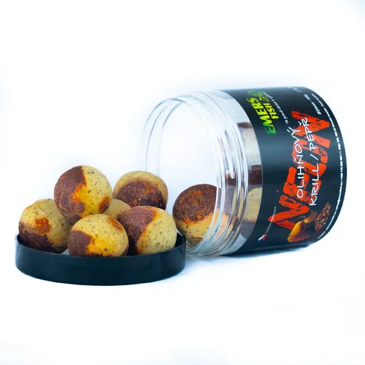 Emersfish boilie neonky olihňový krill pepř 50 g - 16 mm