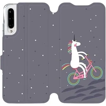 Flipové pouzdro na mobil Xiaomi Mi A3 - V024P Jednorožec na kole (5903226953066)
