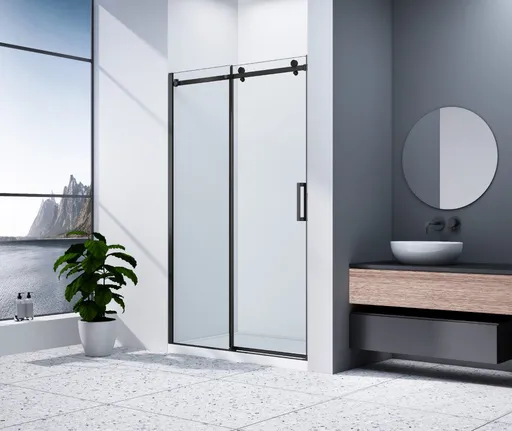 GELCO DRAGON BLACK Sprchové dveře do niky 1100 čiré sklo, GD4611B GD4611B