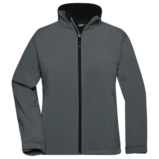 James & Nicholson (Daiber) Dámská softshellová bunda JN137 - Tmavě šedá | 2XL