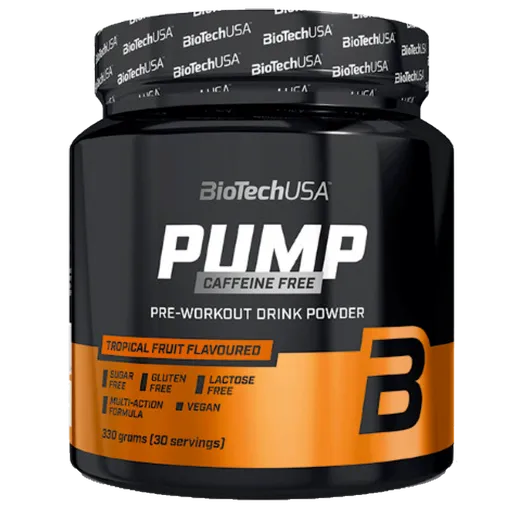 BioTech USA Pump Caffeine Free 330g - citrónový čaj