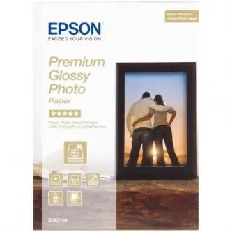 Epson Premium Glossy Photo Paper C13S042154, 30ks, lesklý, bílý, foto papír