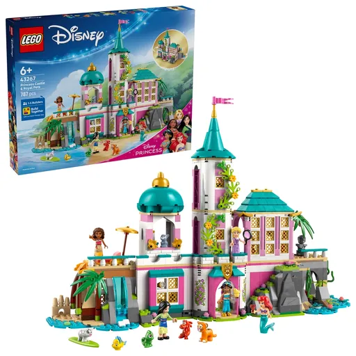 LEGO® Disney 43267 Hrad princezen a královští domácí mazlíčci