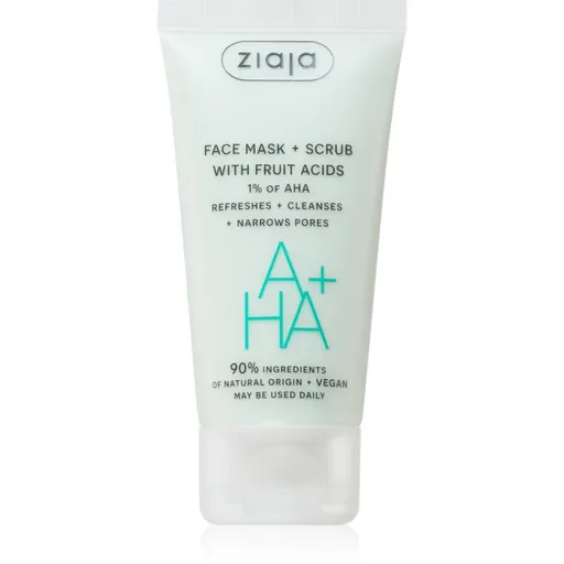 Ziaja Face Mask + Scrub with Fruit Acids peelingová maska 55 ml