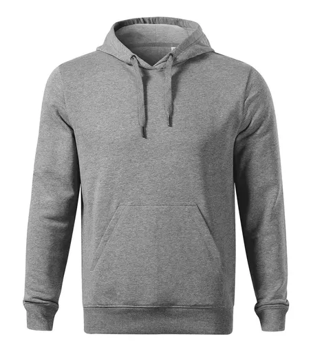 MALFINI Pánská mikina Break - Tmavě šedý melír | 3XL