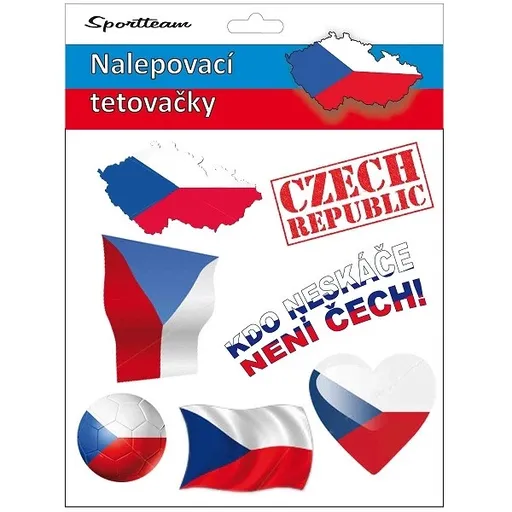 SPORT TEAM TETOVACÍ OBTISKY CR 2 Tetovací obtisky, , velikost