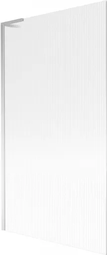 MEXEN/S Next L vanová zástěna FIX 100 x 150, proužky, chrom 895-100-000-03-09-01