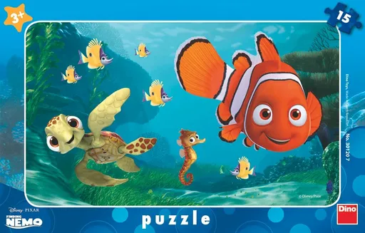 Puzzle Nemo a želva 15 dílků deskové