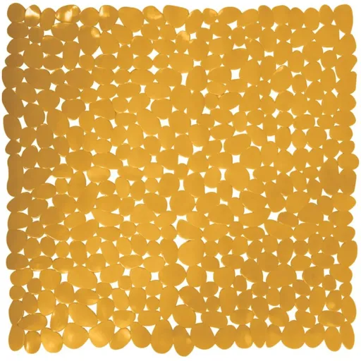 Spirella Protiskluzová podložka do sprchy GALETS, žlutá, 53 x 53 cm