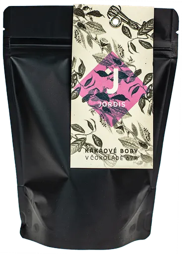 Čokoláda Jordis Kakaové boby v čokoládě 130g