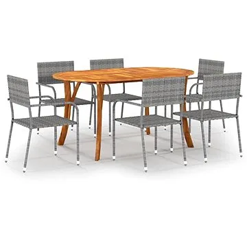 7dílný zahradní jídelní set antracitový , 3072040 (3072040)