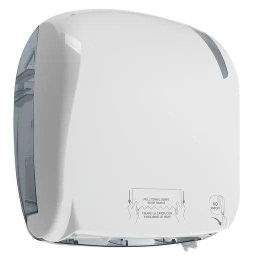 MARPLAST SKIN zásobník na papírové ručníky s automatickým ořezem, 33x37,1x22,1cm, ABS, bílá (A88410)