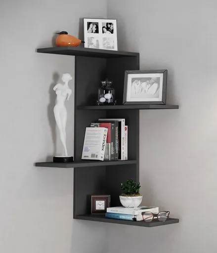 VCM Rohová police Balos, černá