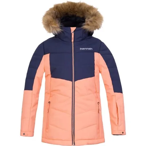 Hannah LEANE JR Dívčí zimní lyžařská bunda, lososová, velikost 158-164