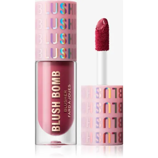 Makeup Revolution Y2k Blush Bomb tekutá tvářenka odstín That's Cute Pink 4.5 ml