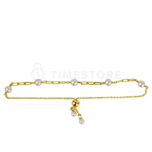 Stříbrný náramek ve zlaté barvě TS-BR-0076