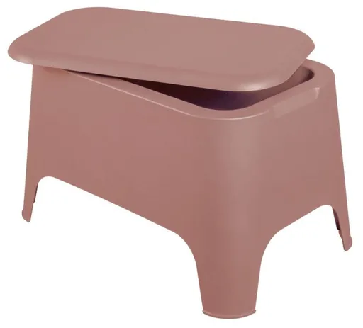 PETRA plastový stůl + box, růžová