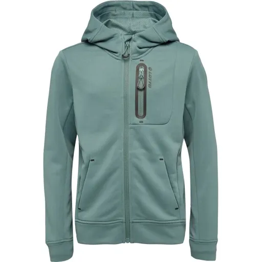 Lotto CLENY Dětská technická mikina, tmavě zelená, velikost 140-146