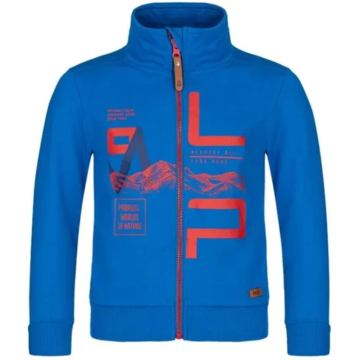 LOAP DORAN Chlapecká mikina, modrá, velikost 112-116