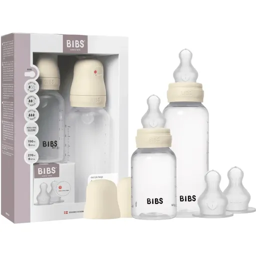 BIBS Anti-Colic Baby Bottle Set antikoliková lahev se silikonovým dudlíkem
